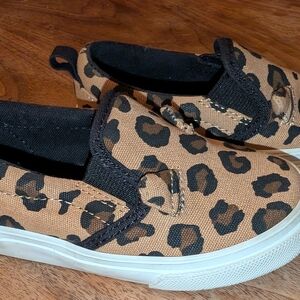 Old Navy Kids Leopard Print Sneakers - Tan and Black